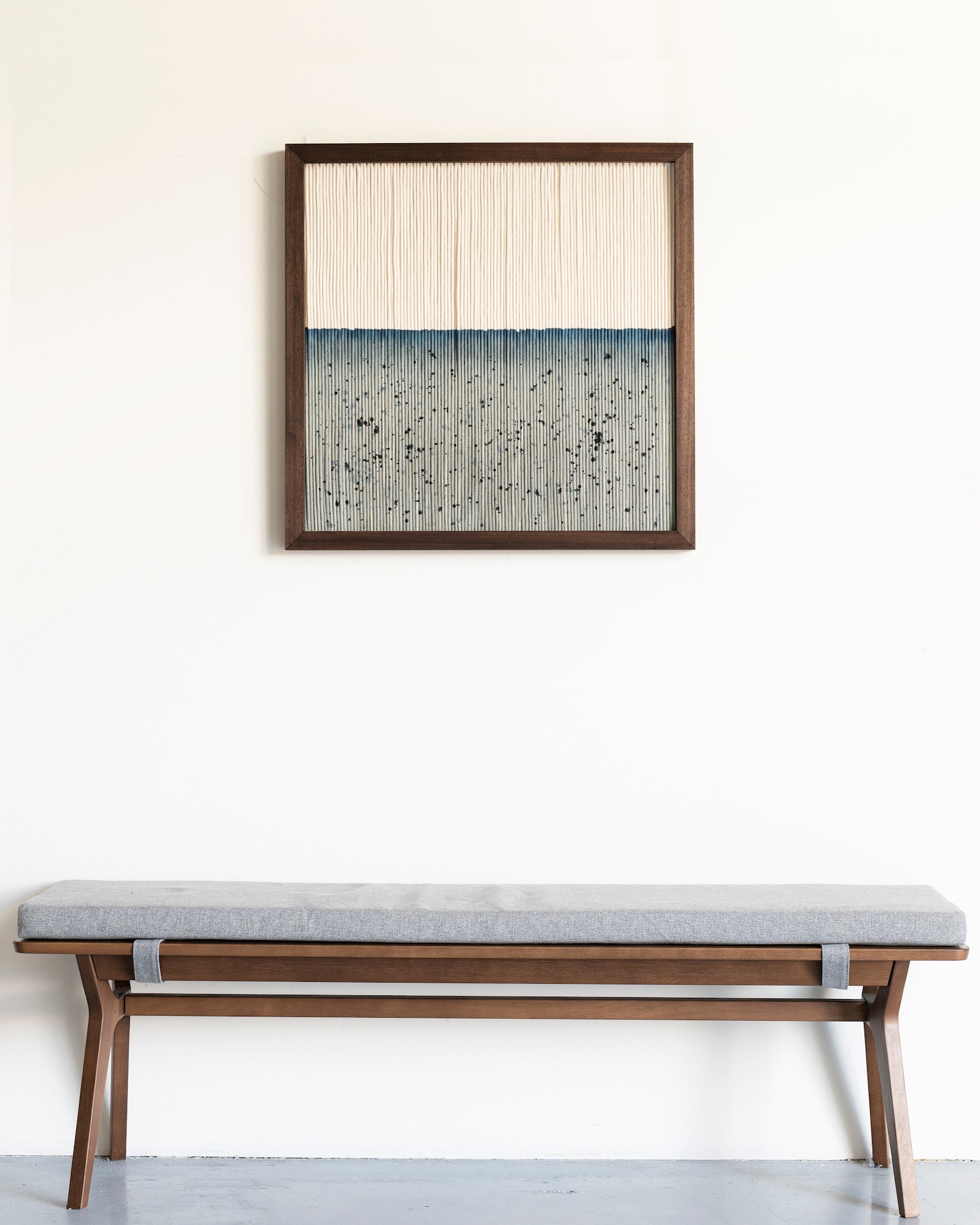 Minimalistic Framed Fiber Art COASTLINE III madetoorder Etsy