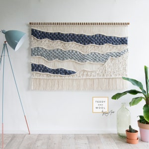 Modern Macrame wall hanging , Textile Art , LAURA