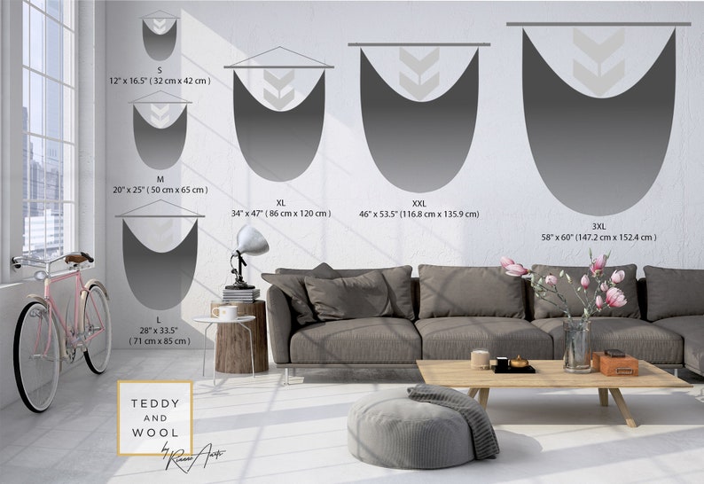 Hlado Para Colgar En La Pared Art Deco Degradado 3D Para Colgar En La