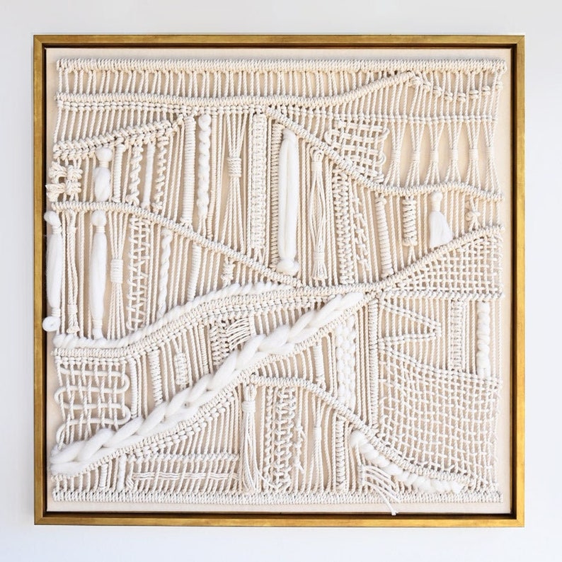 Framed Fiber Artwork - LUNA