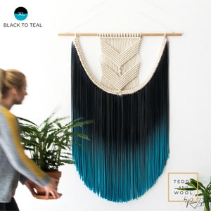 Large Macrame Wall Hanging sizes Small/ Medium/ Large/ XL / XXL/ 3XL Dyed Wall Tapestry EVA image 9