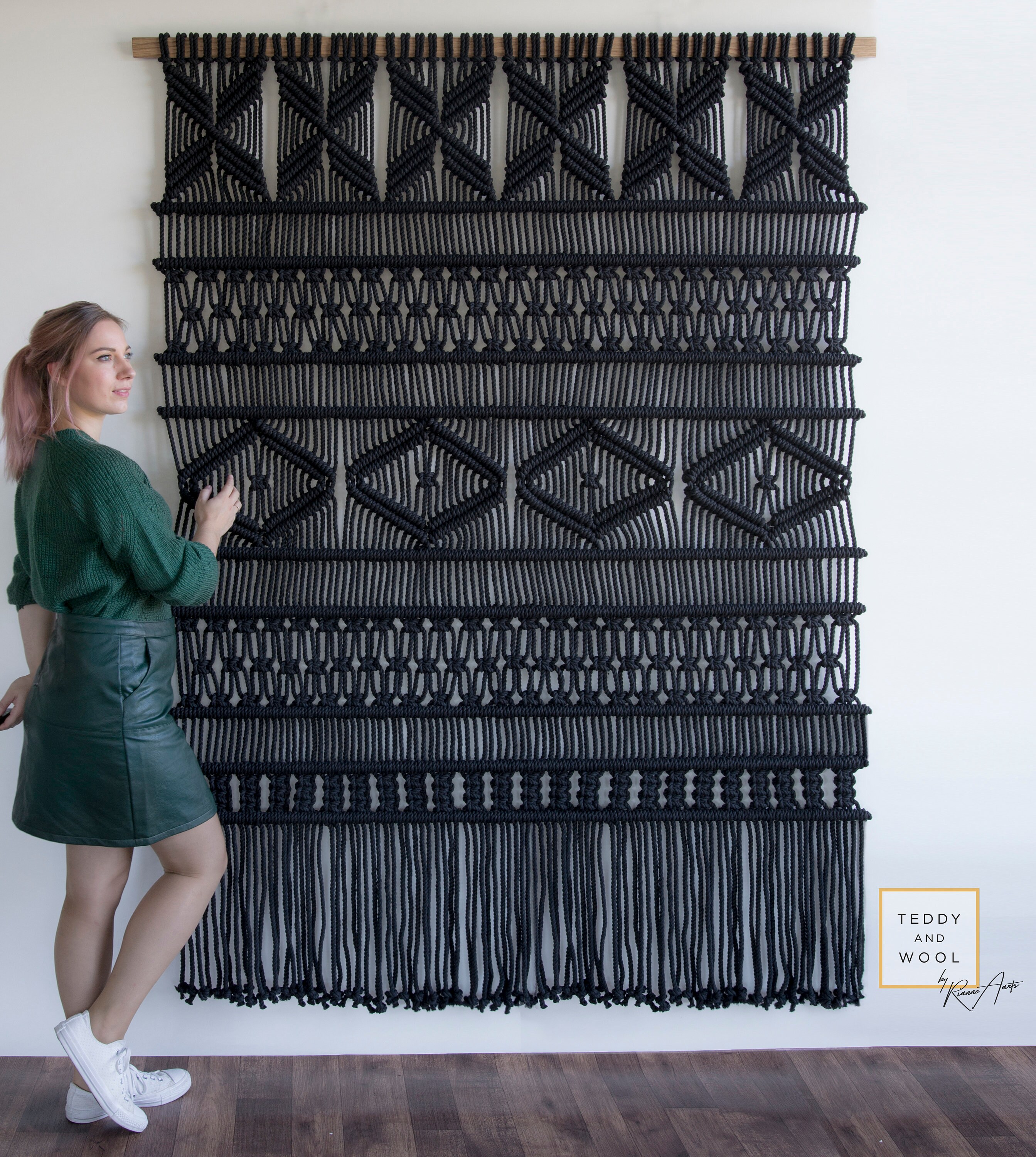 Black tapestry wall hanging sale