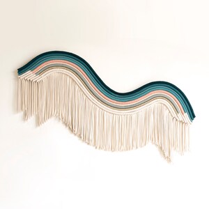 Rope Art Wall Hanging - Modern Textile Artwork -  &#39;LUCY&#39;