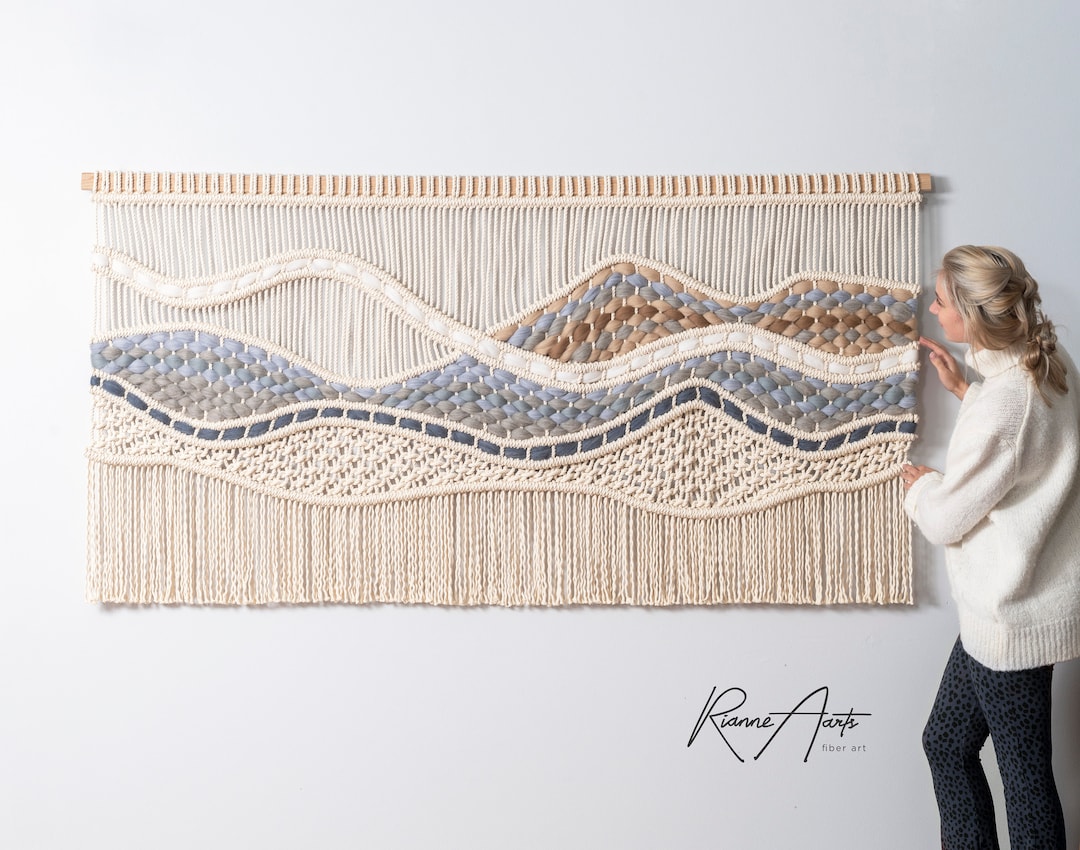 Large Macrame Wall Hanging Woven Tapestry Modern Macrame Hanger Textile Art KATIE Etsy Canada