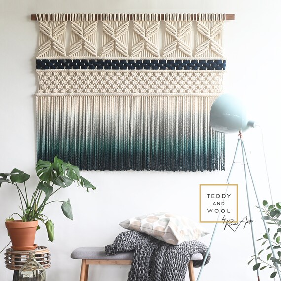 Dyed macrame hotsell