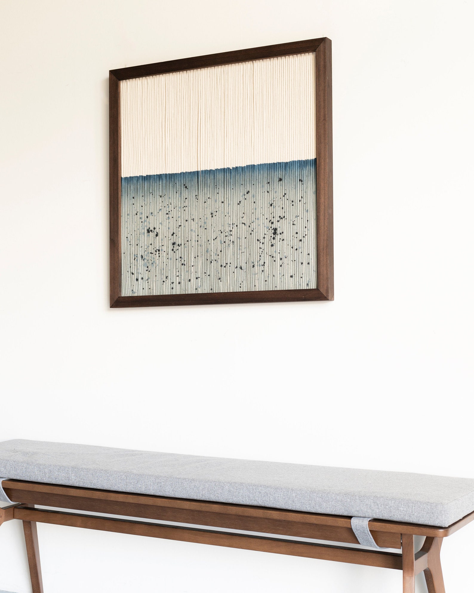 Minimalistic Framed Fiber Art COASTLINE III madetoorder Etsy