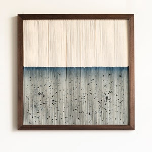Minimalistic Framed Fiber Art - COASTLINE III [Made-to-order]