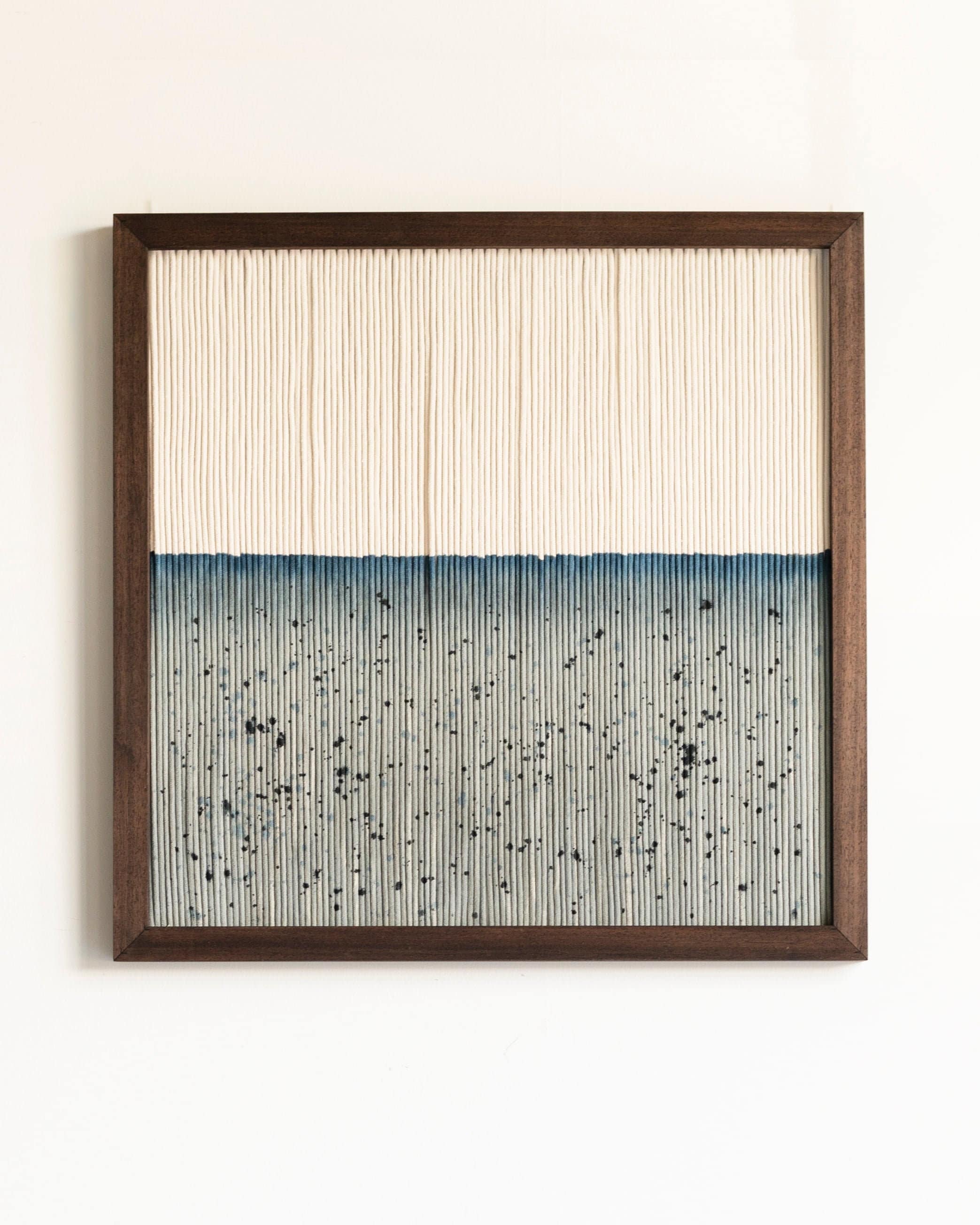 Minimalistic Framed Fiber Art - COASTLINE III [Made-to-order]