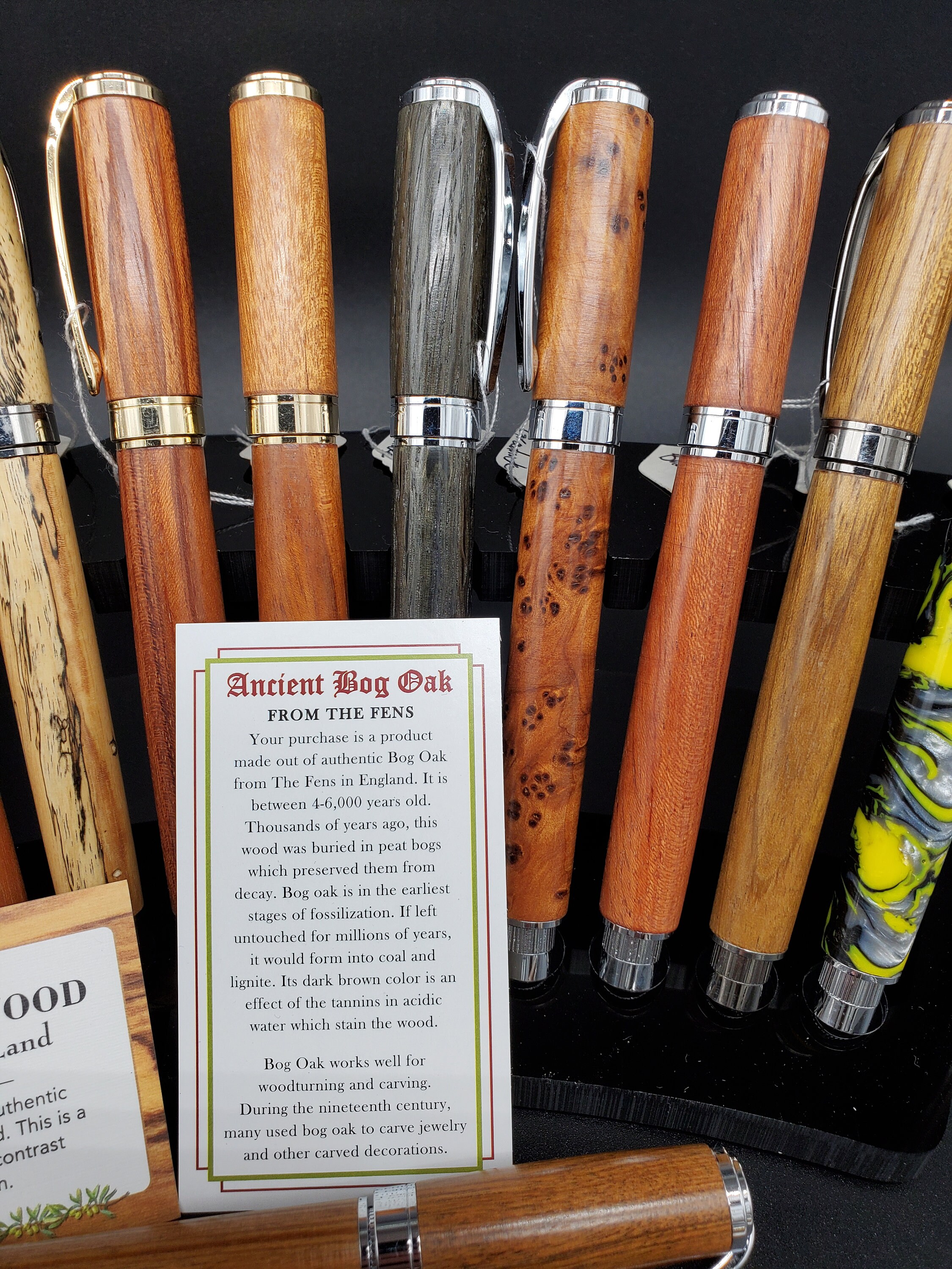 Large Refillable Handmade Exotic Wood Pens With Rollerball Ink Etsy