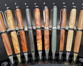Handmade Refillable Wooden Cigar Twist Pens