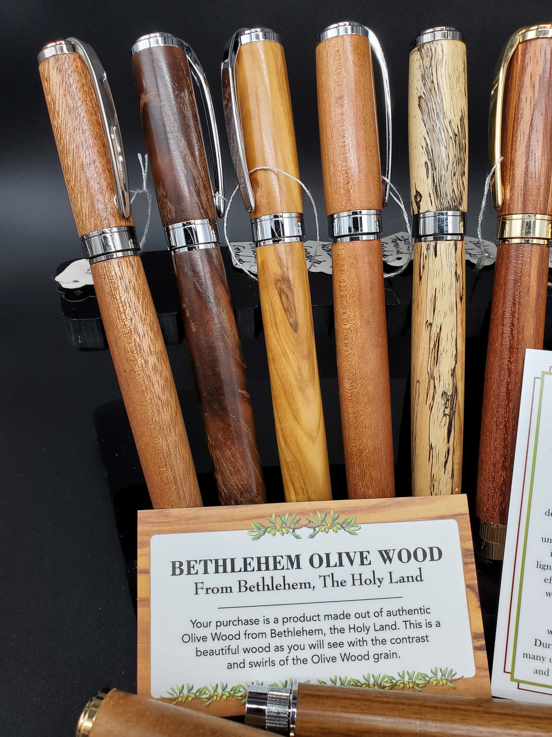 Large Refillable Handmade Exotic Wood Pens with Rollerball Ink Etsy