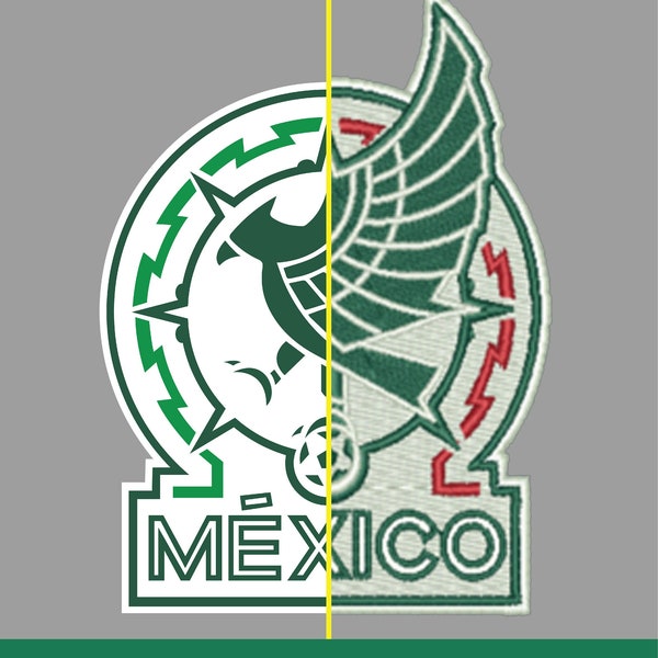 Mexiko Fußball Nationalteam Logo Vektor/Stickerei