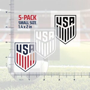 USA Soccer Team - DTF Heat Transfer Combo 3 different versions (Pack of 5)