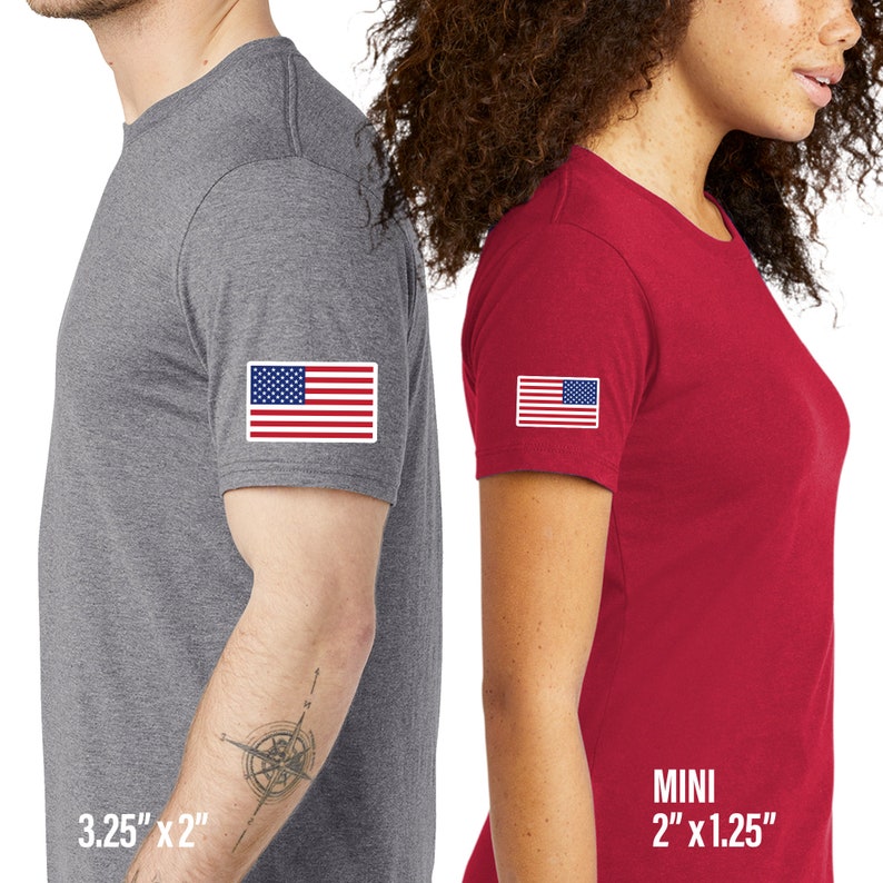 USA Flag DTF Heat Transfer (Pack of 5), uniforms, shirts, jerseys image 7