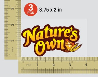 Nature Own Bread - Heat Transfer 3.75x2" Pack of 3