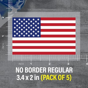 USA Flag DTF Heat Transfer (Pack of 5), uniforms, shirts, jerseys No Border Regular