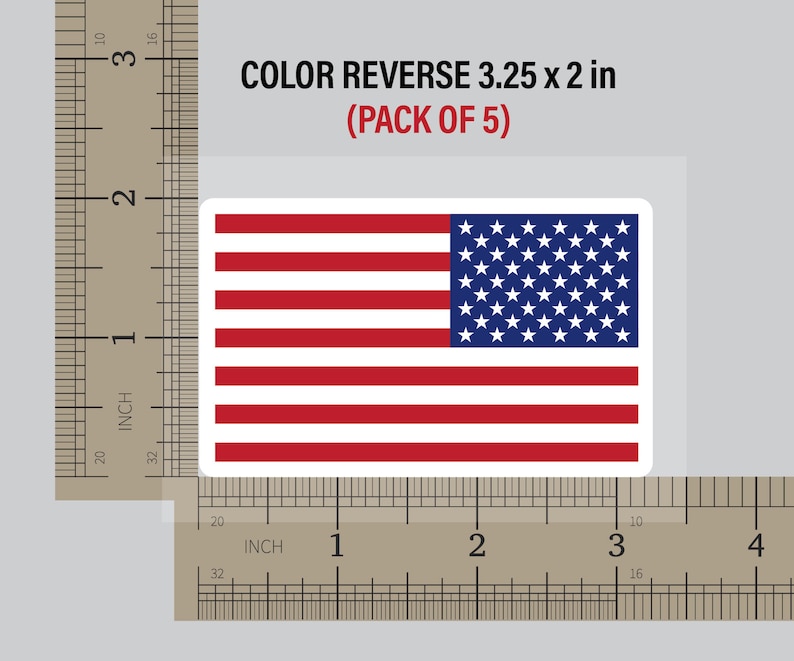 USA Flag DTF Heat Transfer (Pack of 5), uniforms, shirts, jerseys Color Reverse
