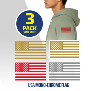 USA Mono-Chrome Flag Heat Transfer (DTF) uniforms, shirts, jerseys