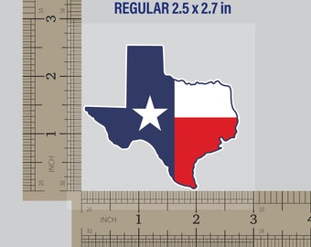 Texas flag/map Heat Transfer 2.5x2.7 in - Pack of 5