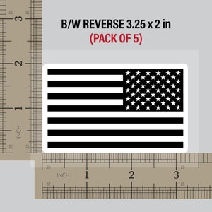USA Flag DTF Heat Transfer (Pack of 5), uniforms, shirts, jerseys B&W Reverse