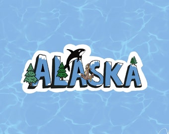 Alaska  Sticker: Waterproof Laptop Decal