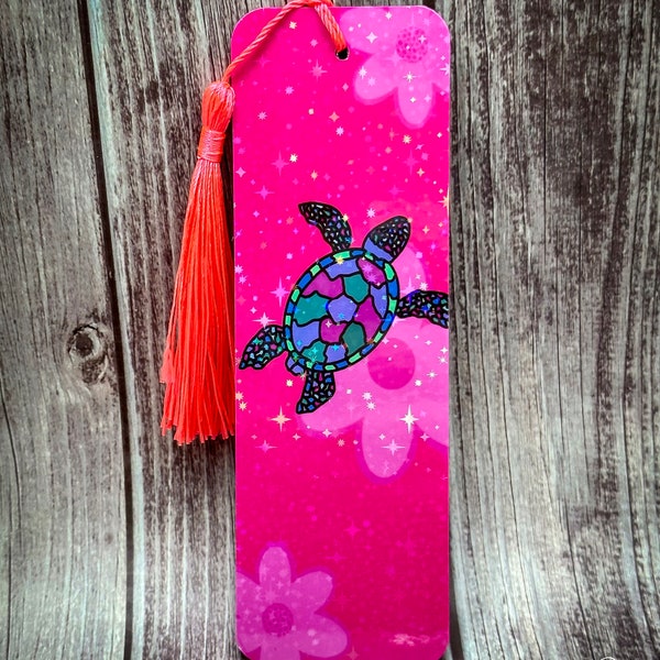 Sea Turtle Bookmark, Gift-For Her, Ocean Bookmark, Bookish Friend Gift, Birthday Gift, Reader Gift, Bookish Bestie Gift, Handmade Bookmark