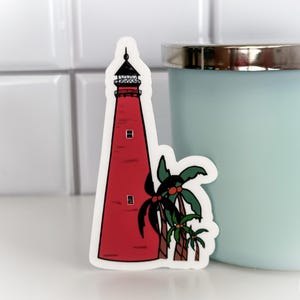 Jupiter Lighthouse Sticker, Florida Lighthouse, Coastal Stickers, Planner Stickers, Laptop Stickers, Water Bottle Stickers, Nautical Sticker