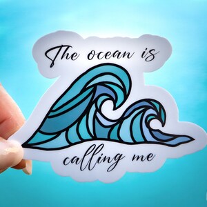 Ocean Wave Stickers, the Ocean is Calling Me Stickers, Planner Stickers ...