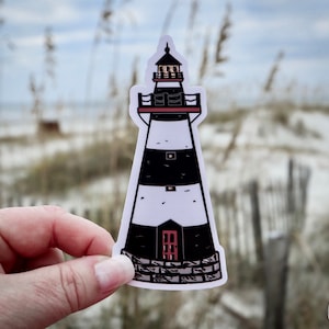 Lighthouse Sticker, Gift-For Her, Lighthouse Fan,  Coastal Sticker, Planner Sticker, Laptop Sticker, Water Bottle Sticker, Birthday Gift