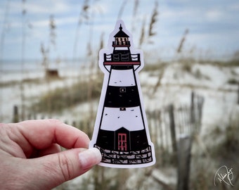 Lighthouse Sticker, Gift-For Her, Lighthouse Fan,  Coastal Sticker, Planner Sticker, Laptop Sticker, Water Bottle Sticker, Birthday Gift