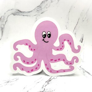 Octopus Sticker Waterproof Sticker, Cute Sea Creature Sticker, Sea Life ...
