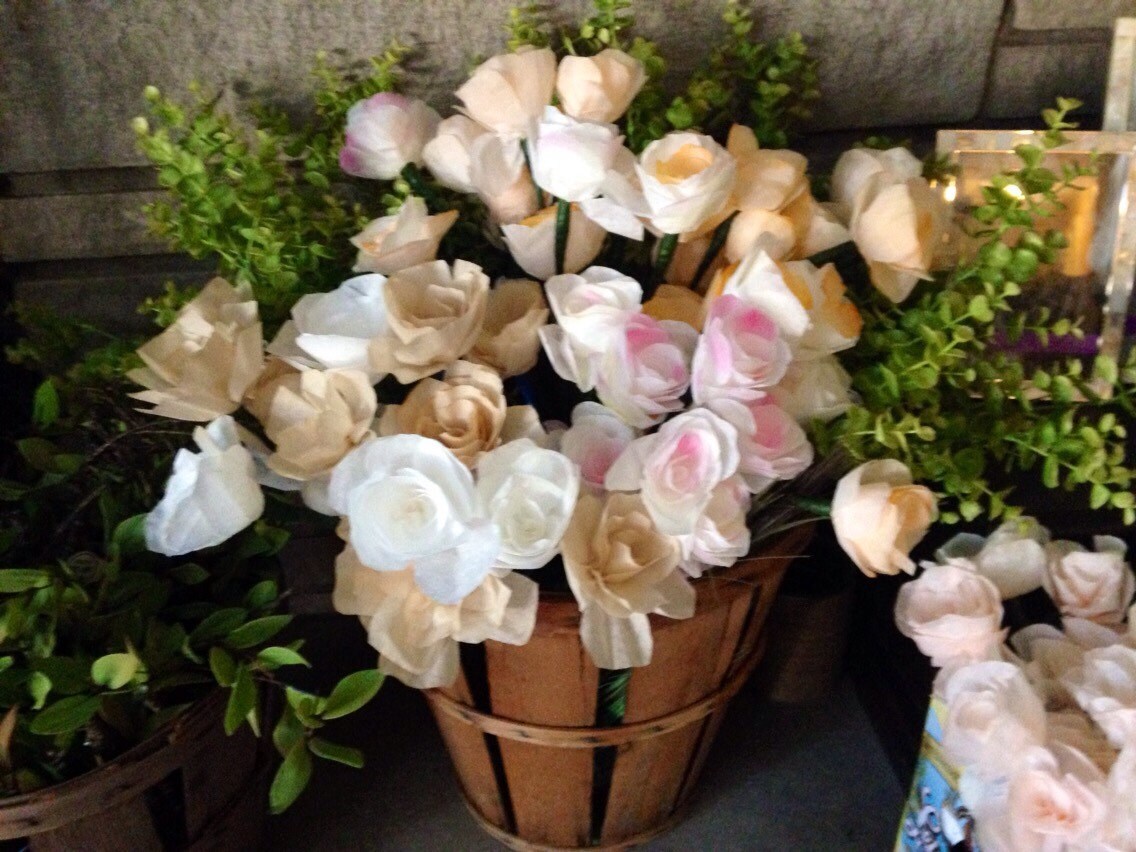 Bulk Paper Flowers 120 / All Natural Organic Paper Flowers