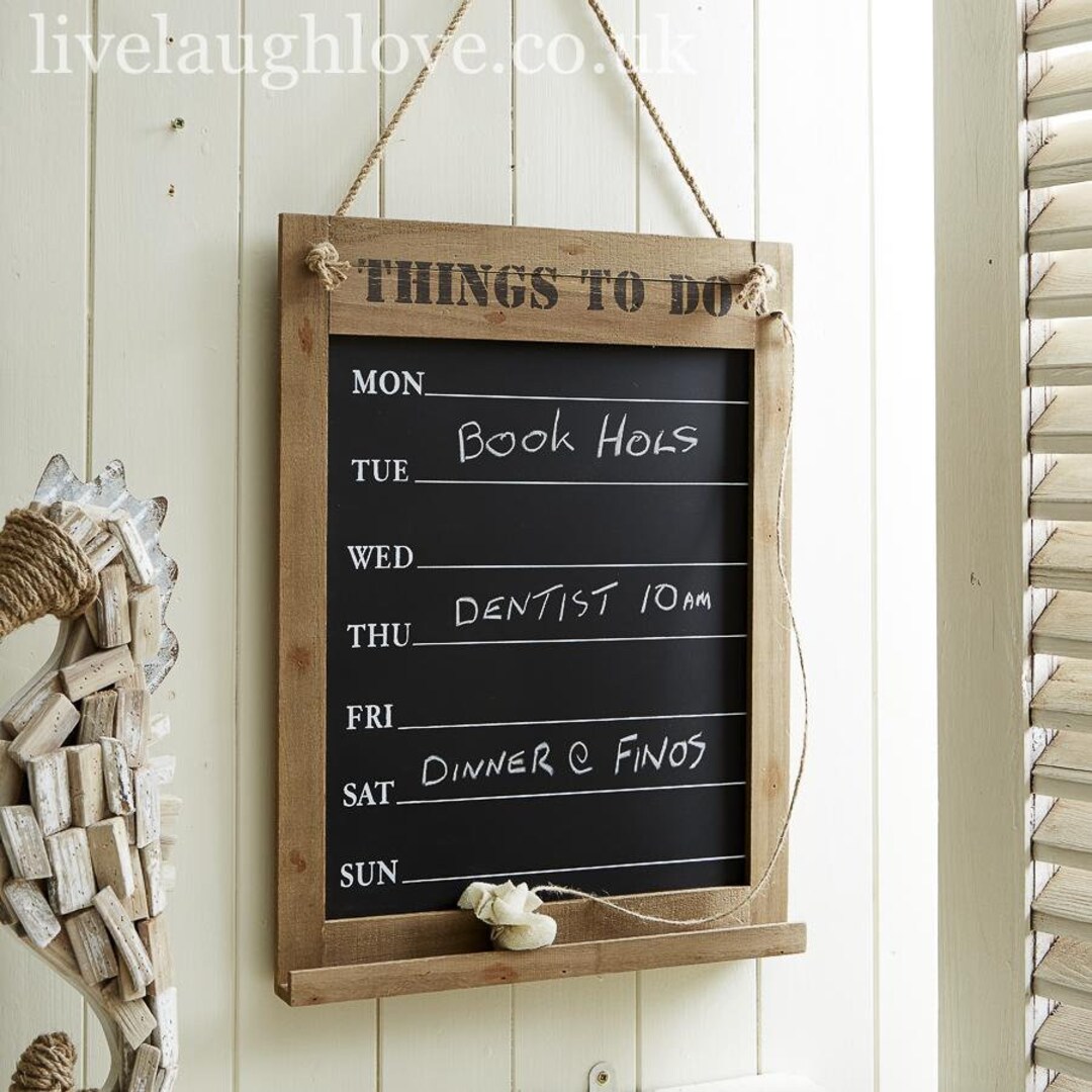 Weekly Planner and Things to Do Blackboard - Etsy