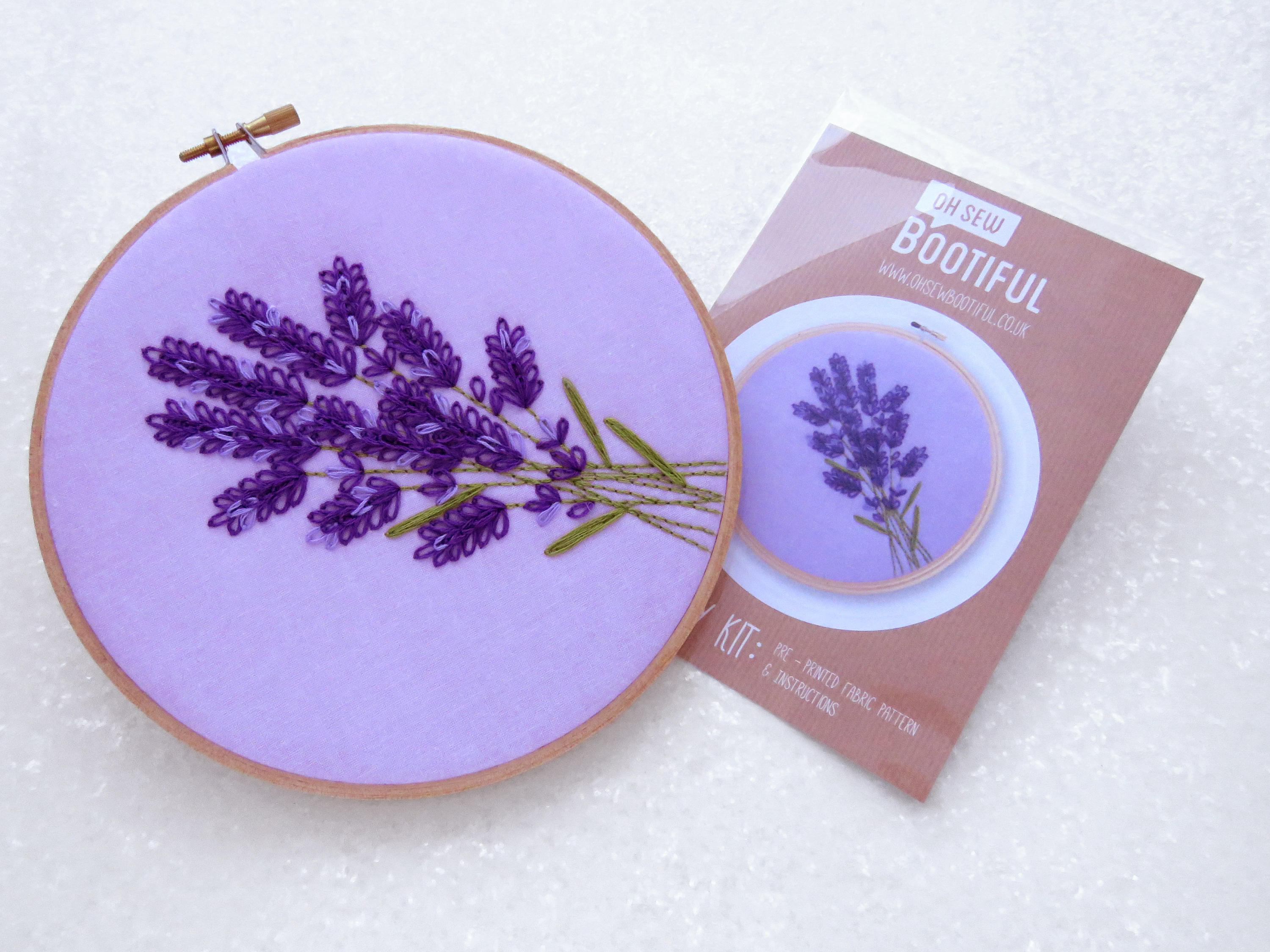 Lavender Embroidery Pattern Wildflower Embroidery Pattern Etsy