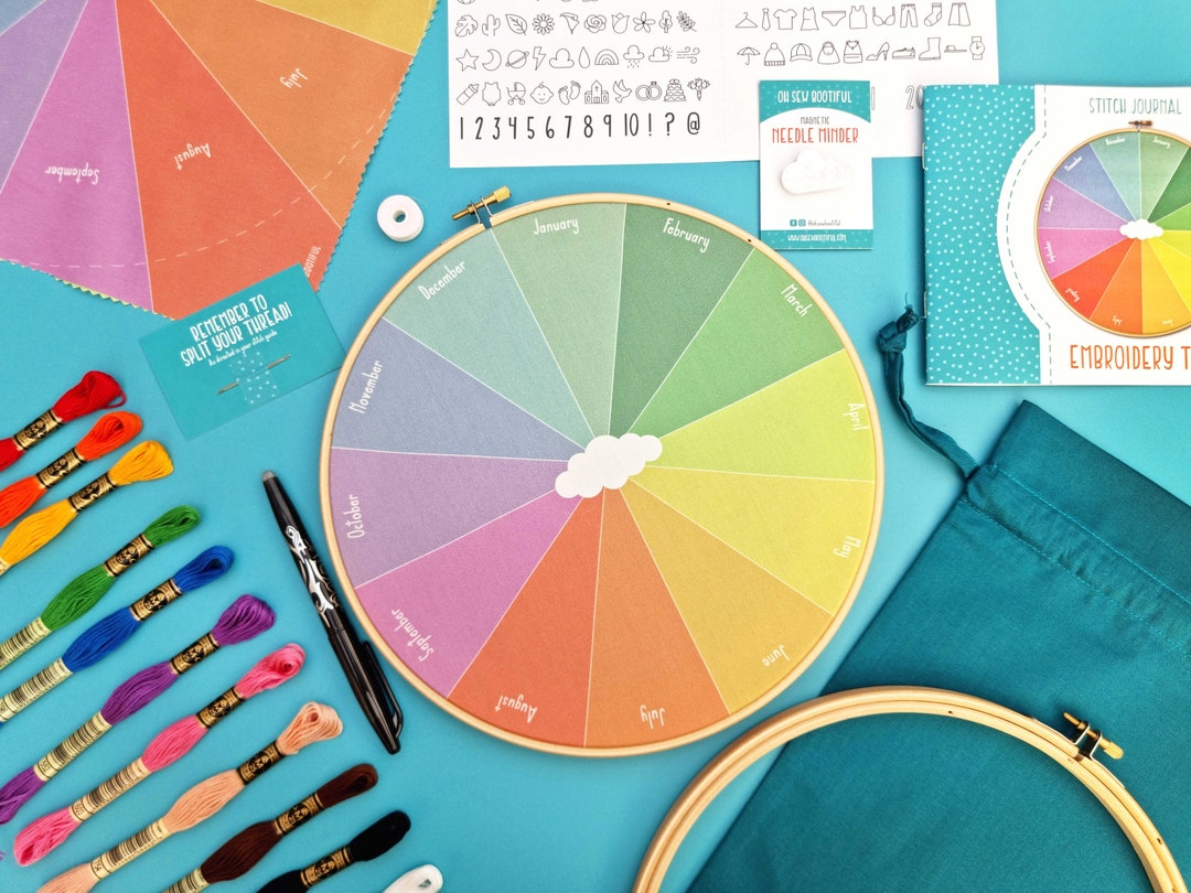 Embroidery Journal Kits, Deluxe Thread Journal Kit, Stitch Journal Kits