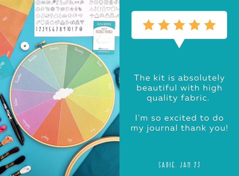 Threaded Journal Thread Journal Fabric Pack: 365 Days of Stitching, Embroidery Diary - Etsy