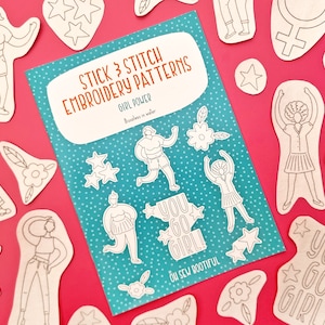 Girl Power Stick and Stitch Embroidery Patterns: Feminist Designs