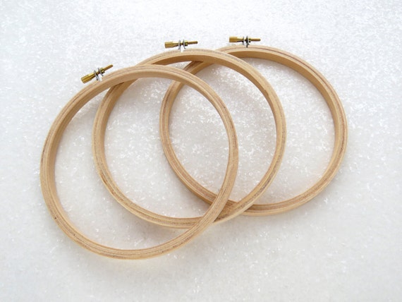 Elbesee 6 inch Embroidery Hoop, Hardwood Cross Stitch Ring, Made in UK
