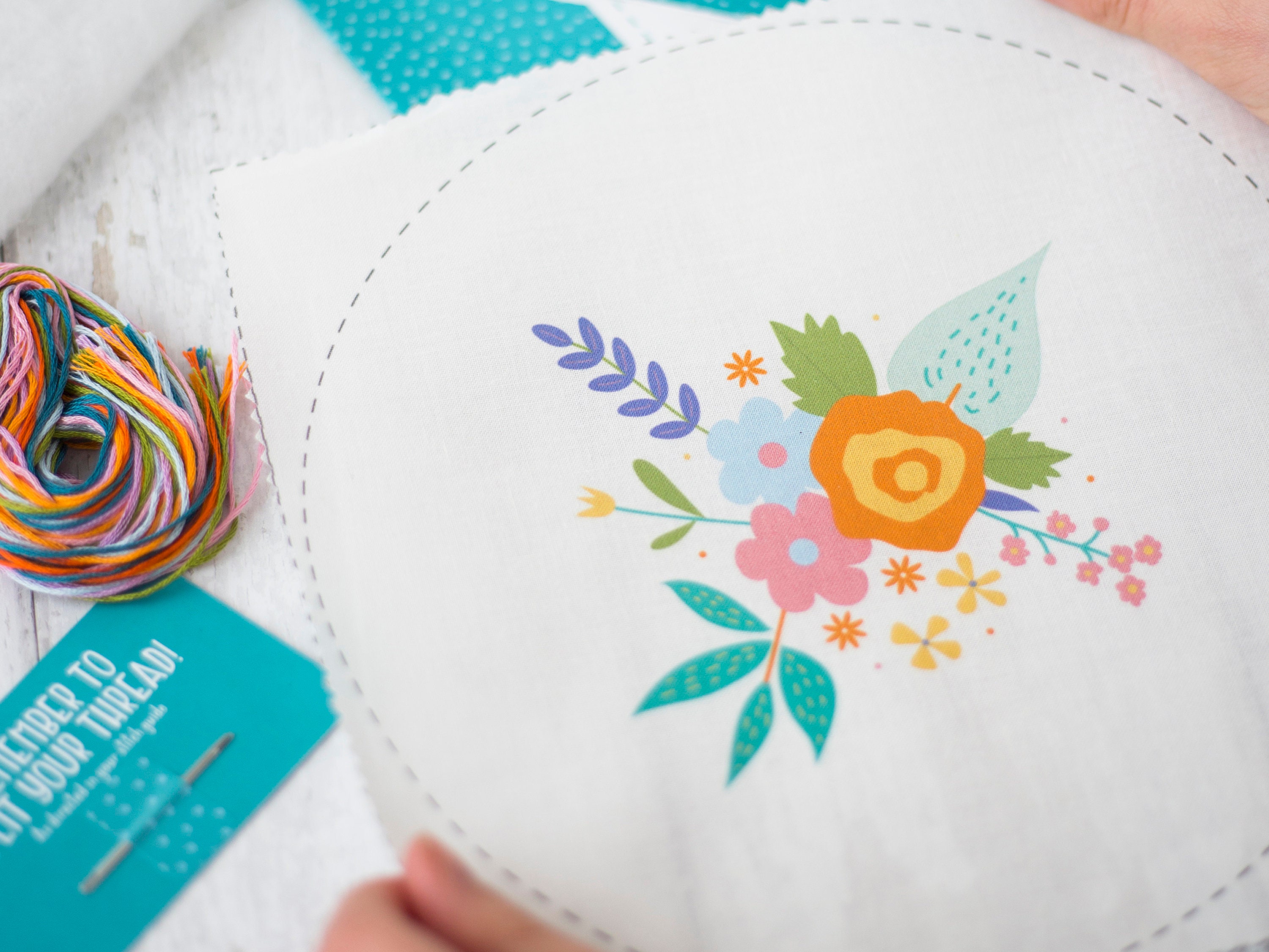 Spring Flowers Hand Embroidery Kit - Stitched Modern