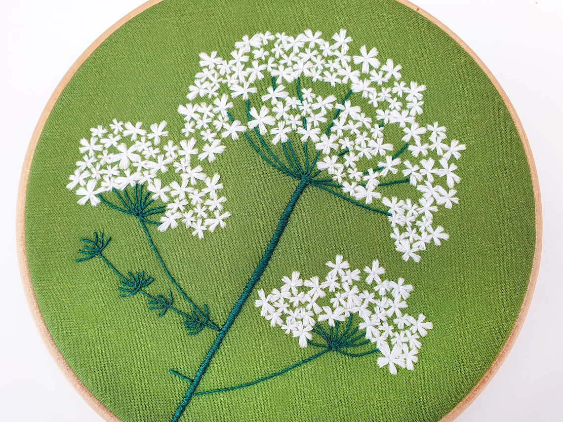 Wildflowers Embroidery Kit Floral Needle Craft Kit DIY Etsy