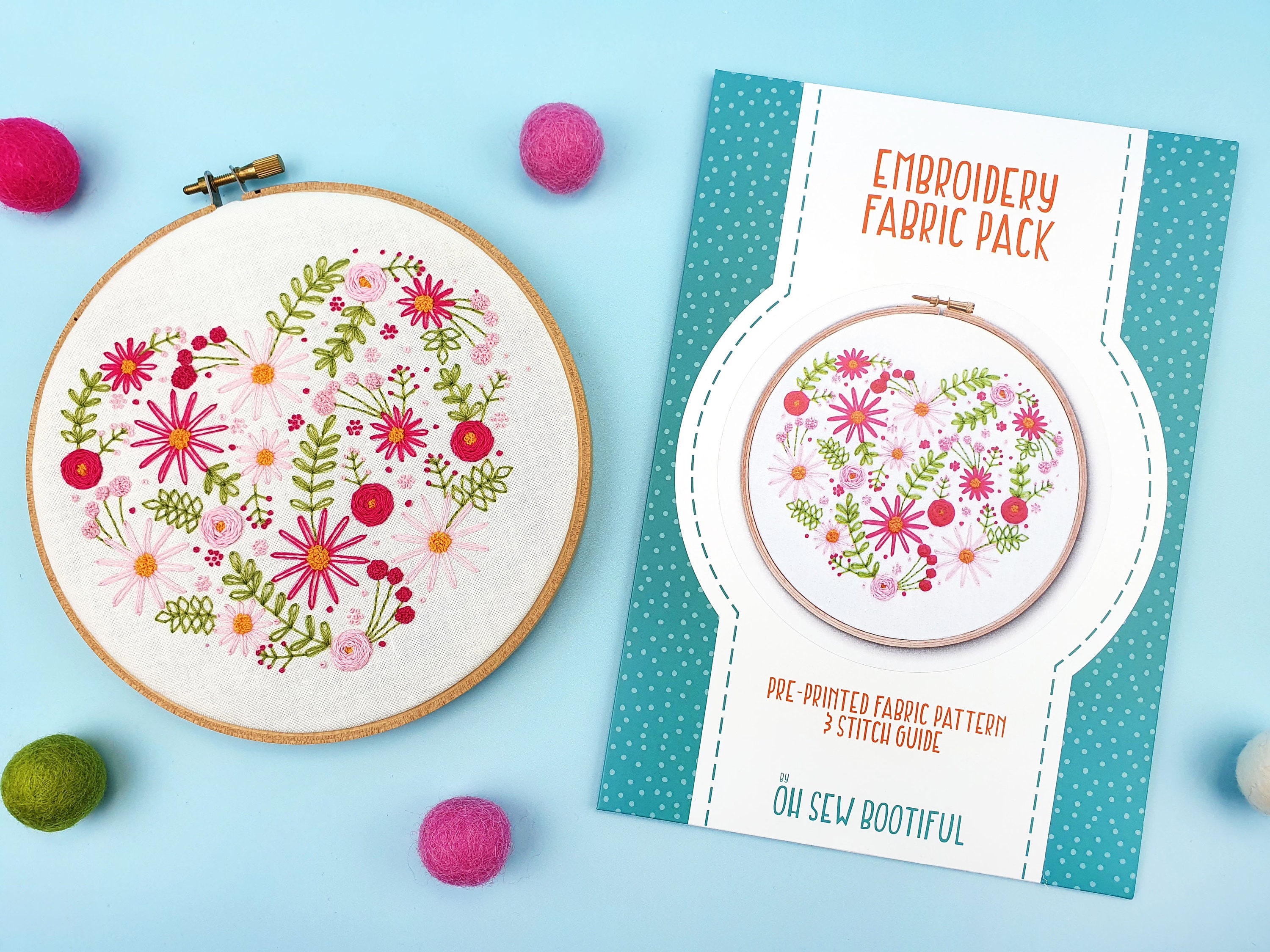 Stitch Journal Template Embroidery Pack, 365 Days of Stitching