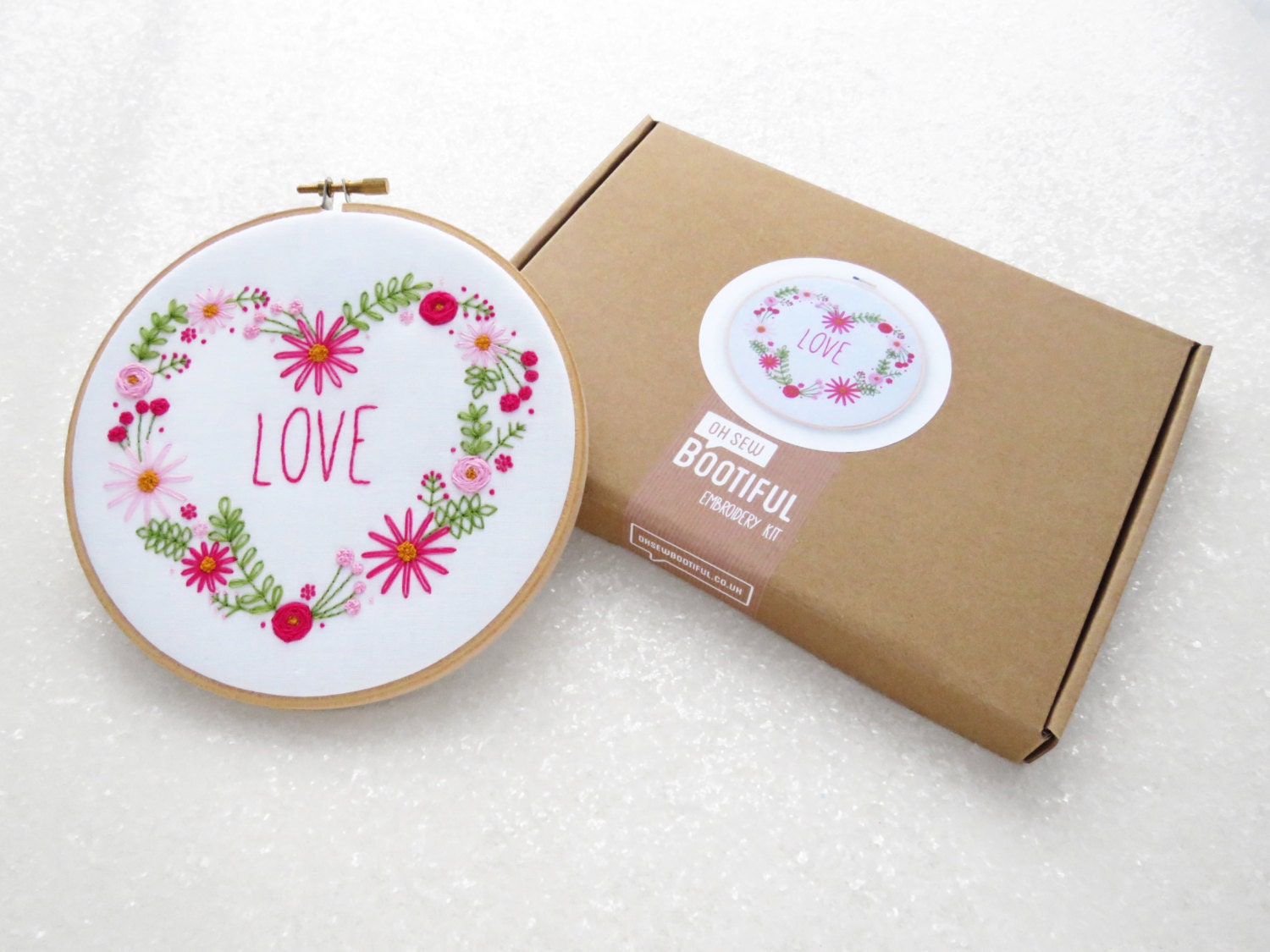 Embroidery Kit Flower Hand Embroidery Set DIY Gift For Her Etsy