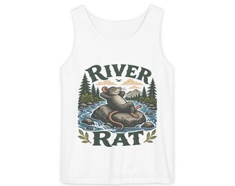 River Rat tank top | illustrated river otter design