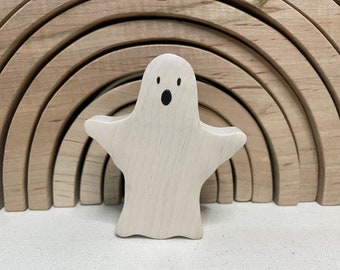 Maple-Ghost Figurine, Handmade Wood Carving