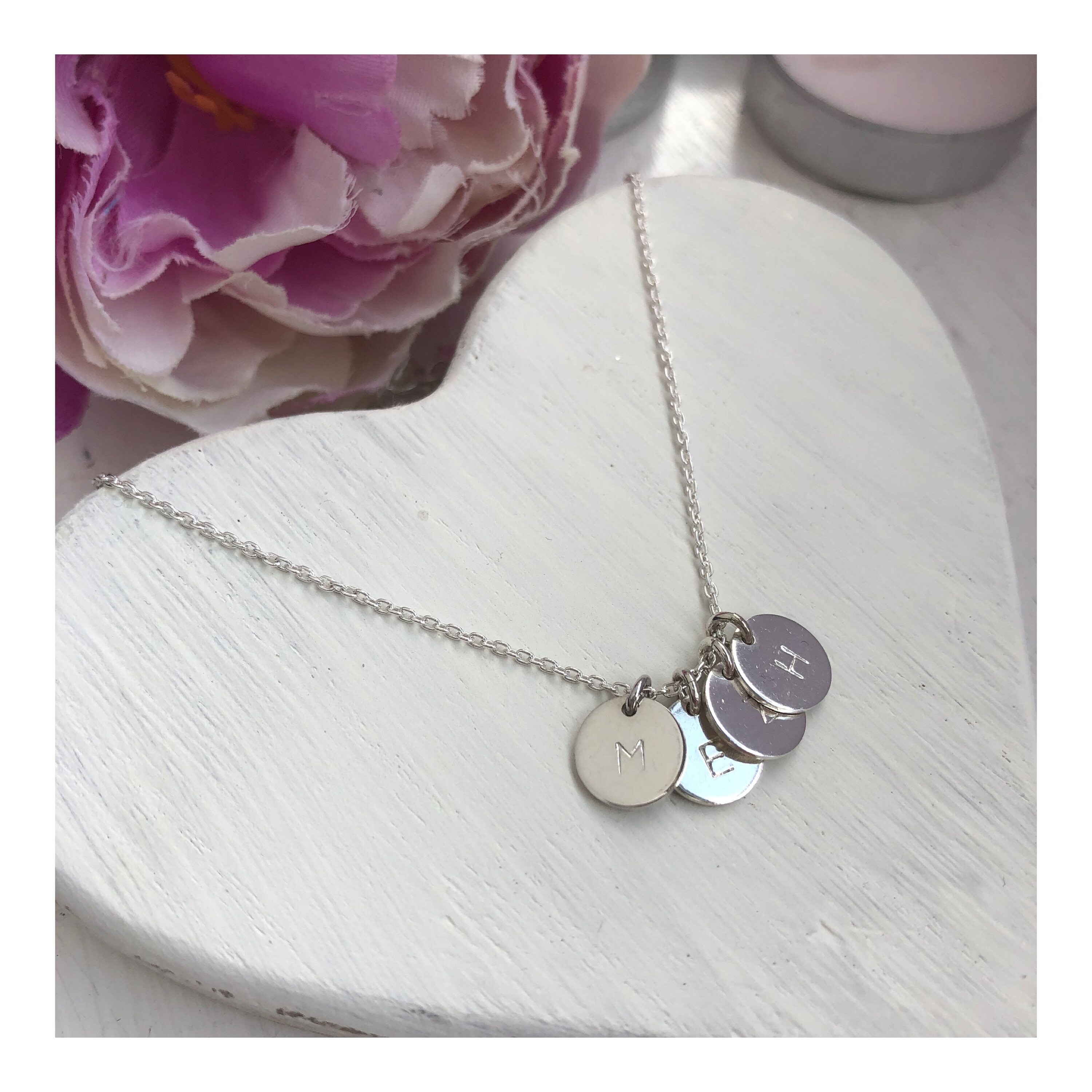 Personalised Mini Disc Necklace Etsy