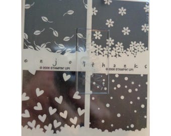 Set de sellos de goma Stampin' Up Gently Falling para álbumes de recortes y tarjetas. Disfruta del amor y la paz.