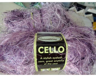 Hilo para pestañas Sensations Cello, 2 madejas, color morado mágico.