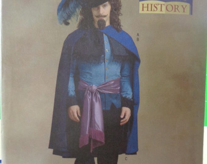 Butterick Sewing Pattern B4541, Adult Musketeer Costume, Size 40-42-44 ...