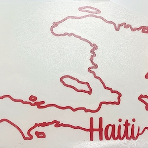 Haiti Decal |Haïti Map sticker |Car-Laptop-Helmet-Window sticker Decal | Haitian sticker| Caribbean country Decal |Waterproof sticker| Ayiti