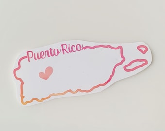 Puerto Rico Car Decal, Puerto Rico Stickers, Yeti Cup Decal, Mug Decal, Coffee Mug Decal, wine glass decal,car decal for woman,Boricua decal